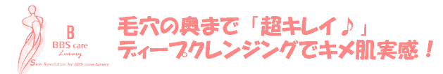 大人ニキビ毛穴黒ずみ対策センター　：　スチーム　>>　毛穴の奥まで「超きれい♪」ディープクレンジングでキメ肌実感！